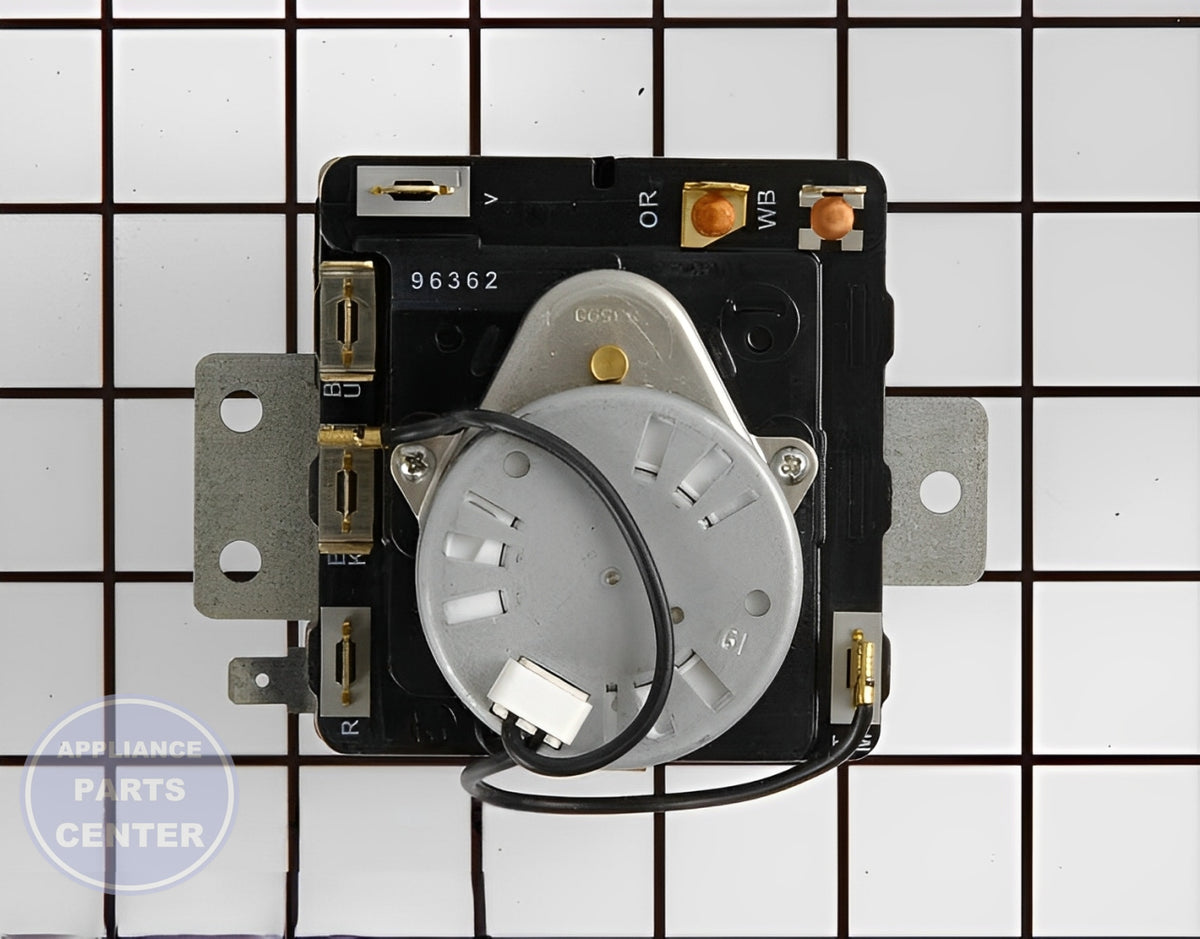 WHIRLPOOL TIMER ASSEMBLY WP3976584 - Main view showing Circuit Board & Timer for WPL Dryers
