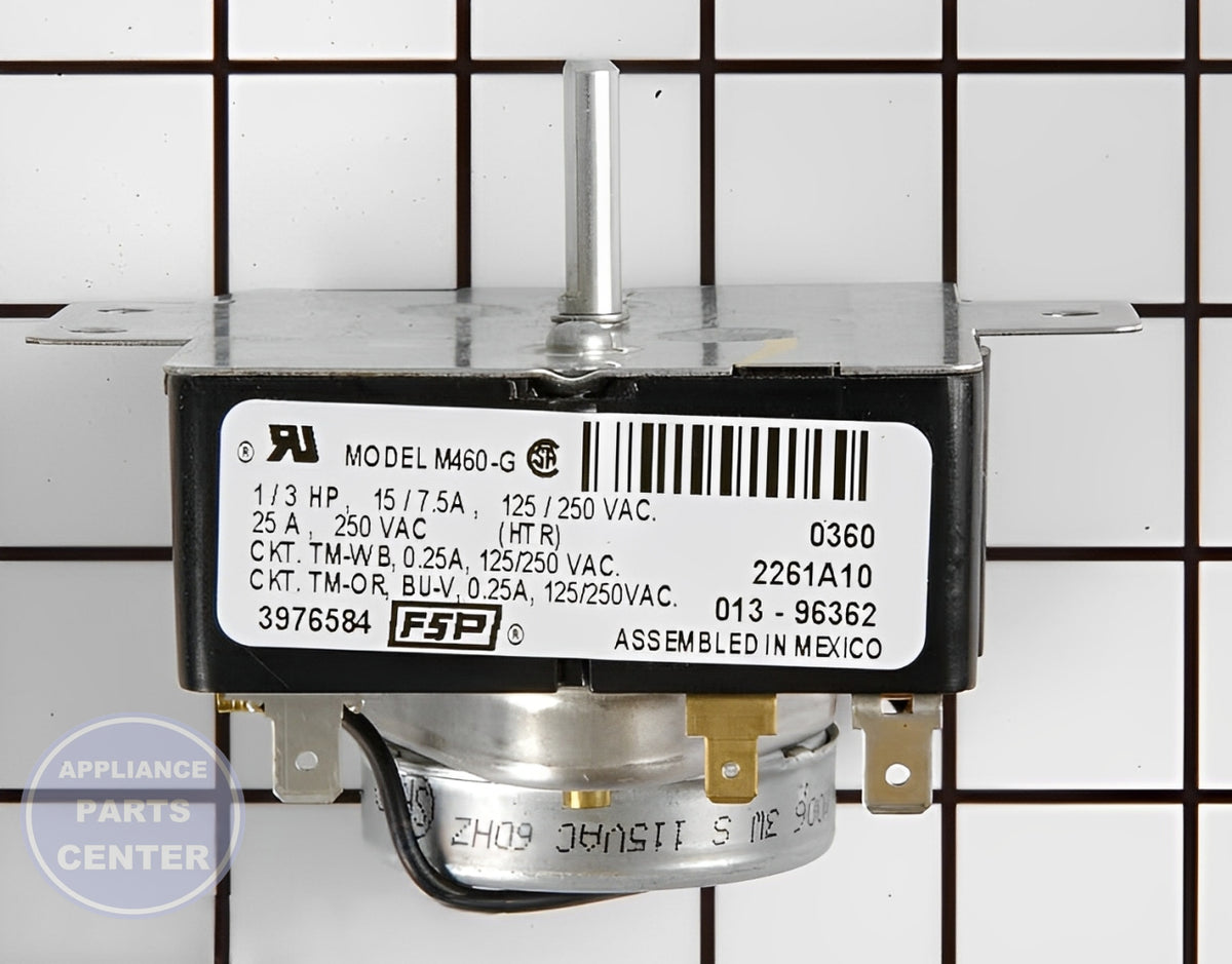 WHIRLPOOL TIMER ASSEMBLY WP3976584 - Detailed view of Circuit Board & Timer details