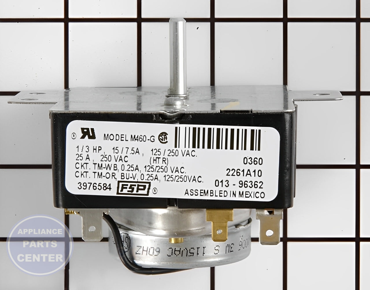 WHIRLPOOL TIMER ASSEMBLY WP3976584 - Detailed view of Circuit Board & Timer details