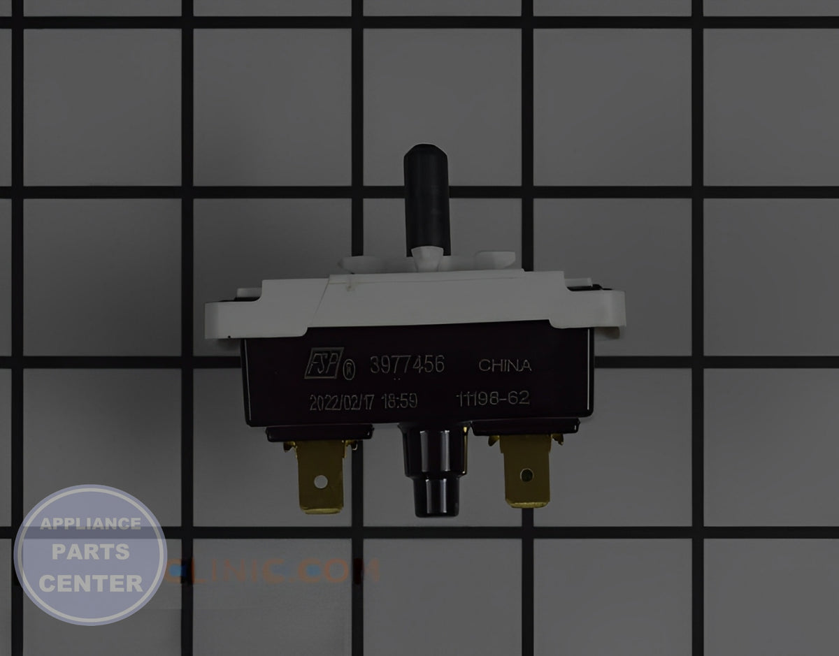 WHIRLPOOL START SWITCH WP3977456 - Main view showing easy installation for multiple models