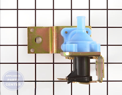 WHIRLPOOL DISHWASHER INLET VALVE WP4171000 - Side view with precise measurements for perfect fit