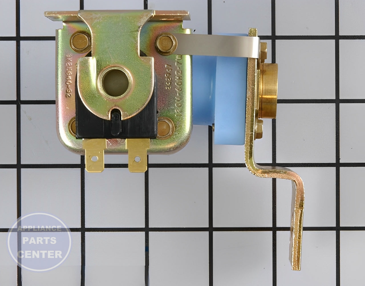 Whirlpool Dishwasher Inlet Valve WP4171000 - Main view showing valve & float assembly for various Whirlpool models