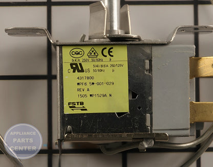Temperature Control Thermostat WP4317800 - Detailed view of the reliable thermostat for refrigerators