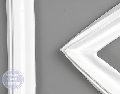 WHIRLPOOL REFRIGERATOR DOOR GASKET WP4357099 - Main view showing tight seal for WPL Freezer and Refrigerator