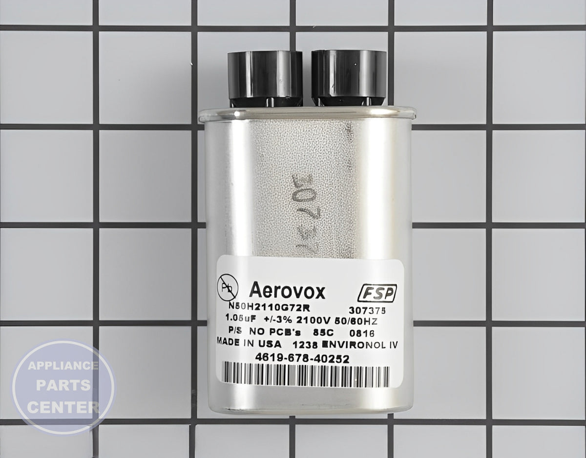 WHIRLPOOL HIGH VOLTAGE CAPACITOR WP4375020 - Main view showing high voltage capability for WPL Microwave and Oven/Microwave Combo