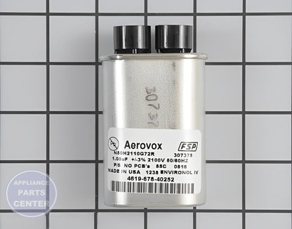 WHIRLPOOL HIGH VOLTAGE CAPACITOR WP4375020 - Main view showing high voltage capability for WPL Microwave and Oven/Microwave Combo