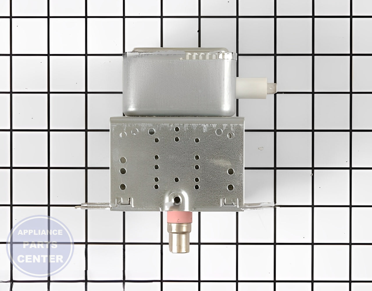 WHIRLPOOL MICROWAVE MAGNETRON WP4375424 - Side view with precise technical specifications
