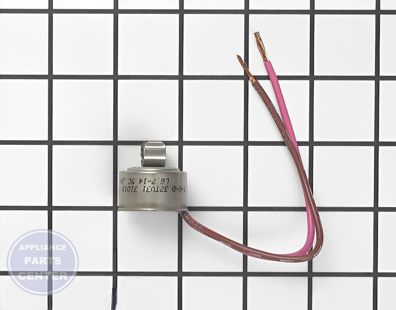 WHIRLPOOL REFRIGERATOR BI-METAL DEFROST THERMOSTAT WP4387490 - Main view showing precise temperature control for specific models
