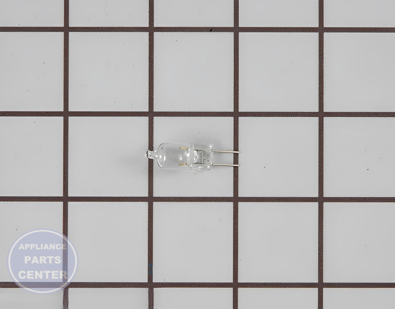 WHIRLPOOL 12V 5W HALOGEN LIGHT BULB WP4452164 - Main view showing bright illumination for WPL Range/Stove/Oven models