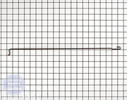 WHIRLPOOL MICROWAVE DOOR SPRING WP4452398 - Main view showing door support for Whirlpool models
