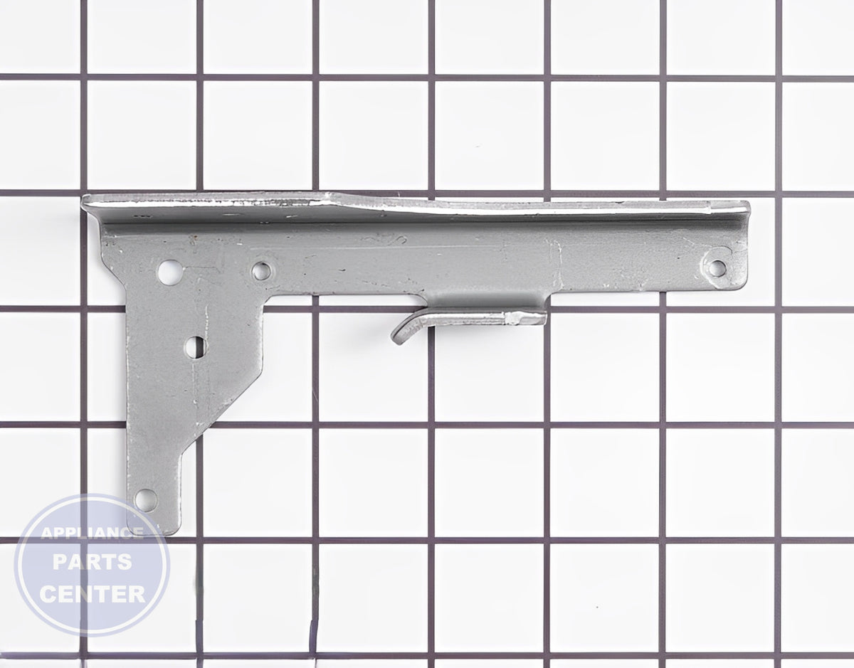 WHIRLPOOL LEFT HAND HINGE WP4455605 - Detailed view of sturdy construction