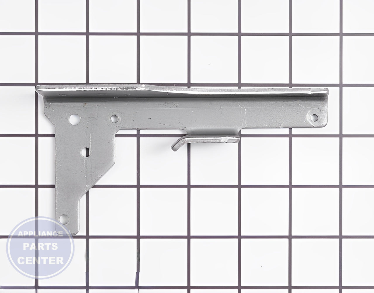 WHIRLPOOL LEFT HAND HINGE WP4455605 - Detailed view of sturdy construction