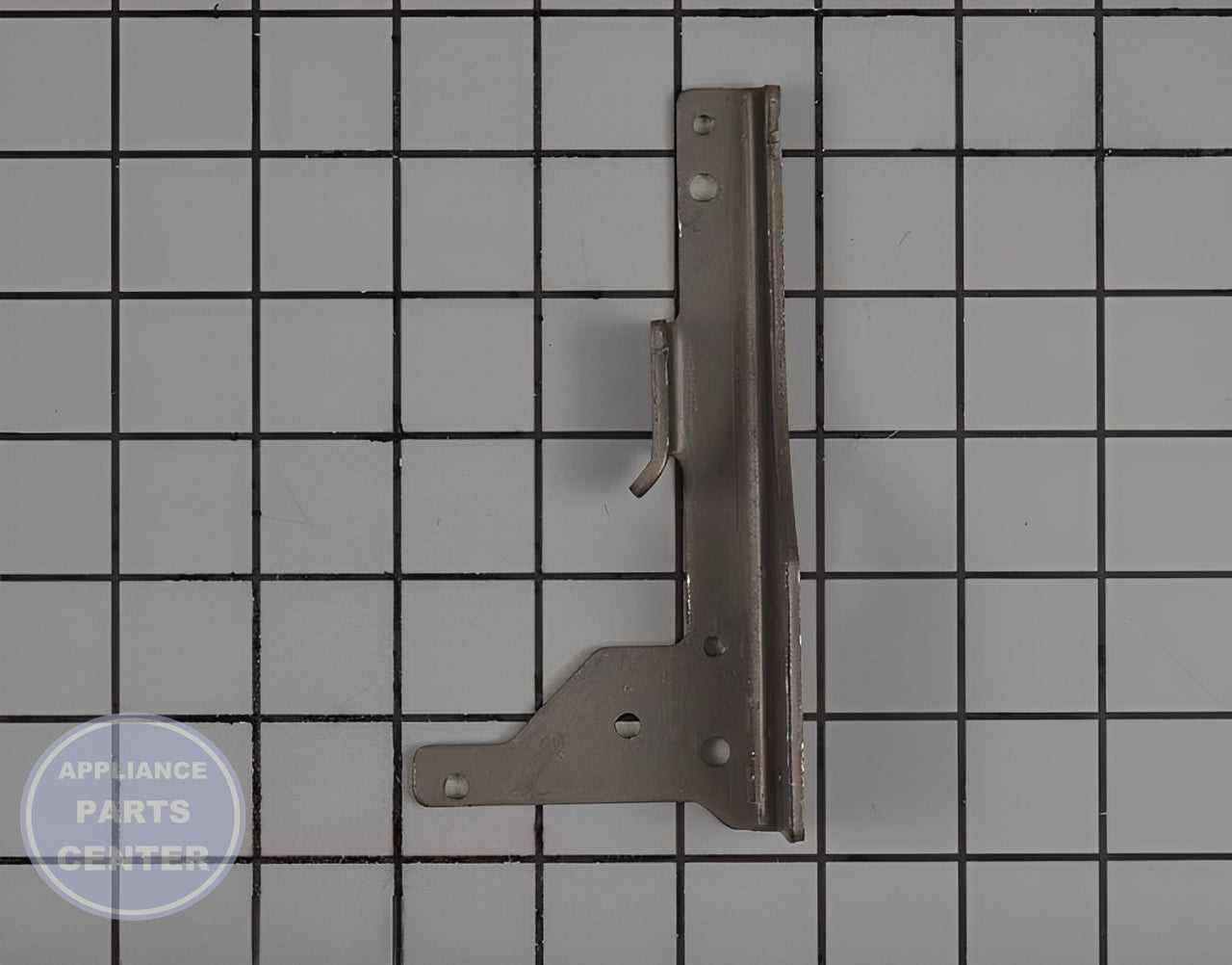 WHIRLPOOL RIGHT HAND HINGE WP4455606 - Detailed view of durable hinge mechanism