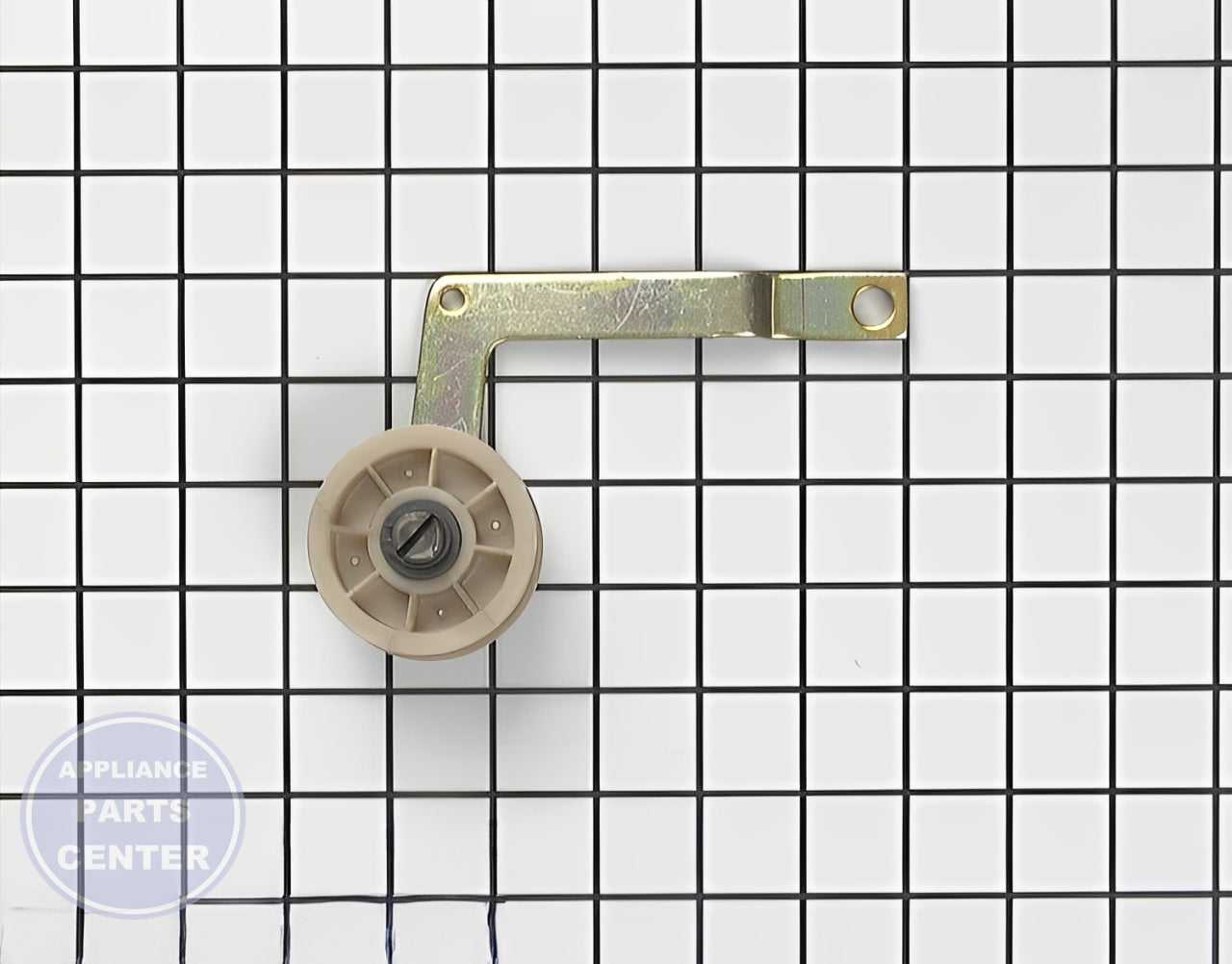 Amana Whirlpool Idler Assembly WP56170P - Main view showing pulley for Amana and Whirlpool dryers
