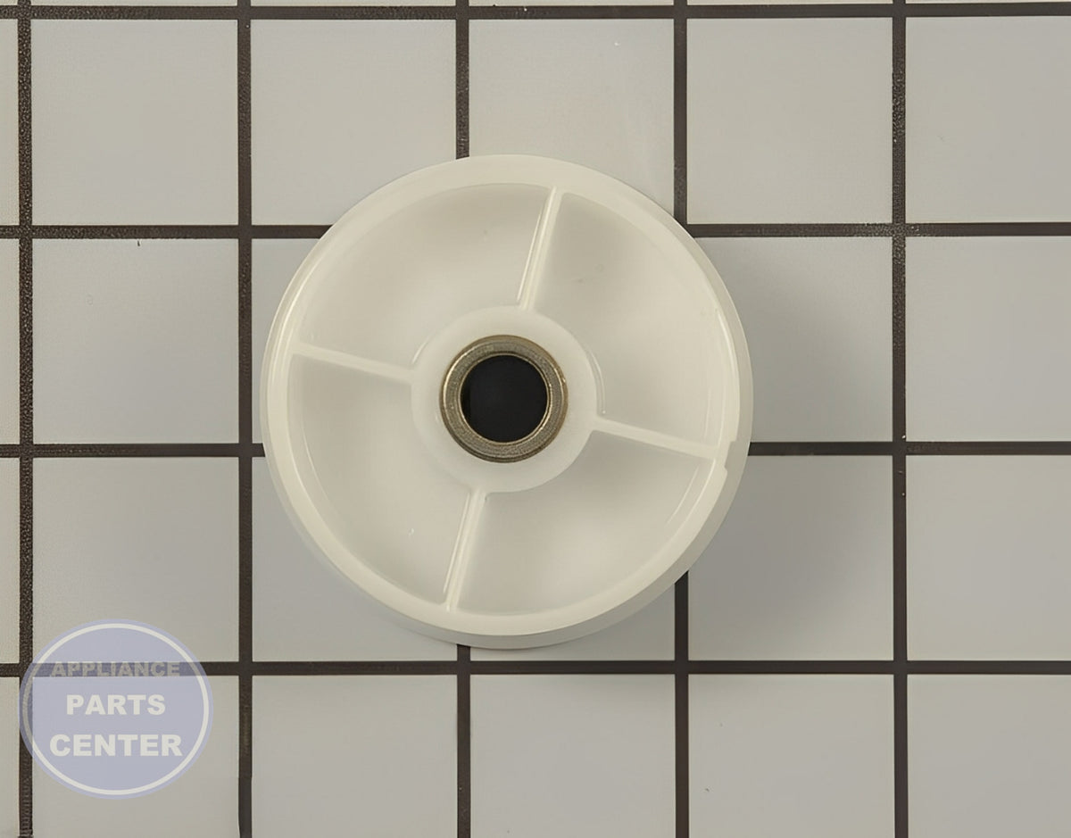 WHIRLPOOL Belt Tension Pulley Wheel WP6-3700340 - Main view showing heavy-duty design for various WPL models