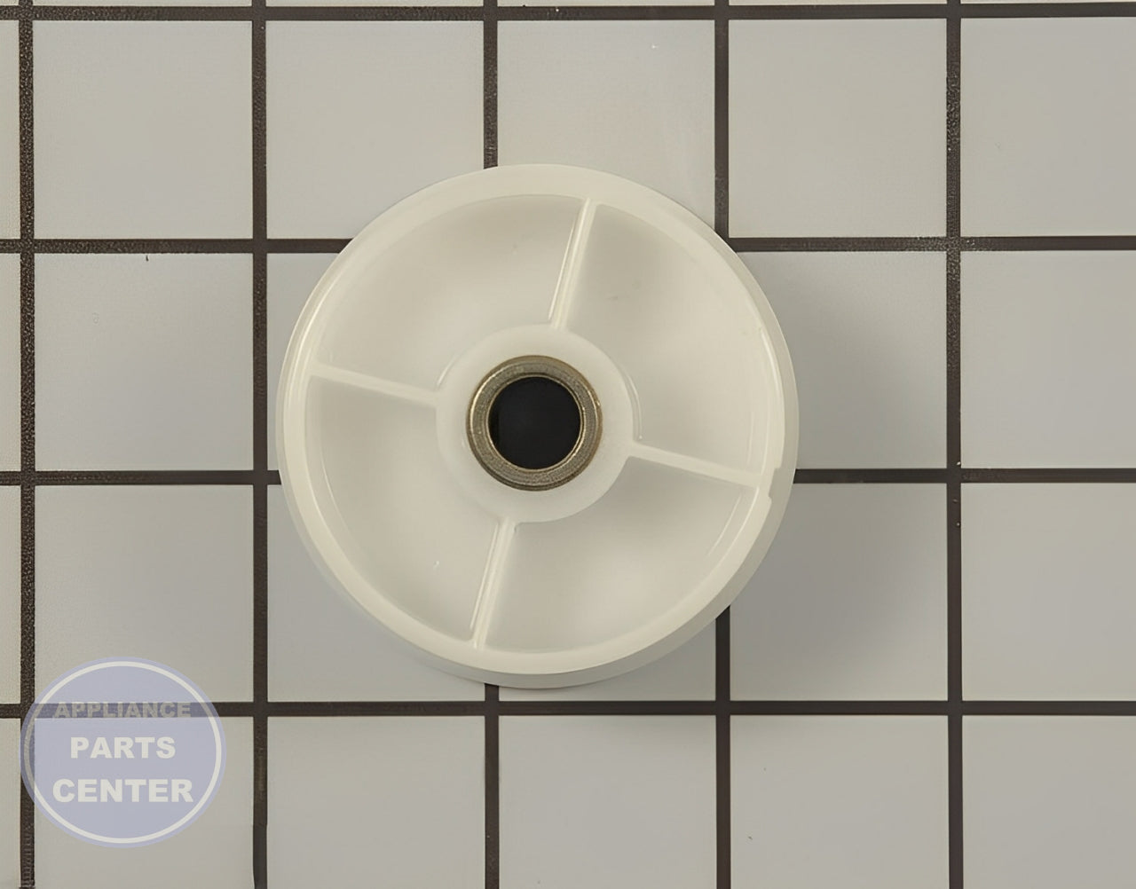 WHIRLPOOL Belt Tension Pulley Wheel WP6-3700340 - Main view showing heavy-duty design for various WPL models