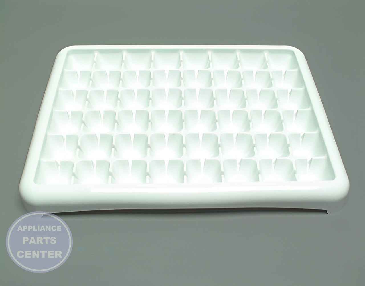 WHIRLPOOL ICE CUBE TRAY WP61002140 - Main view showing ice cube capacity for various models