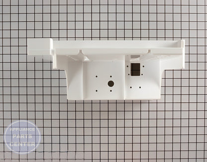 WHIRLPOOL REFRIGERATOR ICE BUCKET HOUSING WP61004881 - Side view with specific measurements