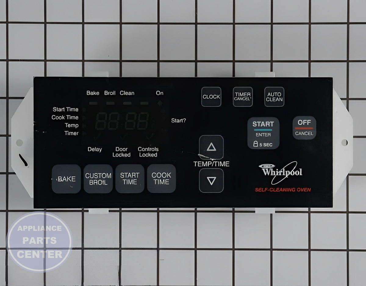 Whirlpool Electronic Control Board WP6610456 - Main view showing digital display for various Whirlpool models