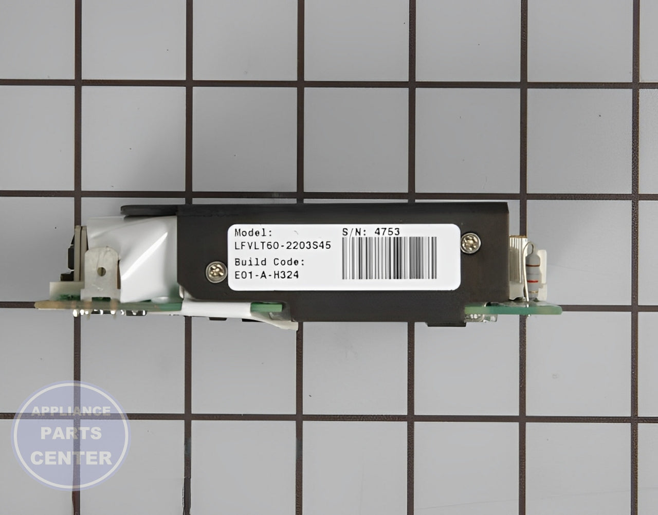 WHIRLPOOL POWER SUPPLY CONTROL BOARD WP67001360 - Detailed view of circuit board and timer details