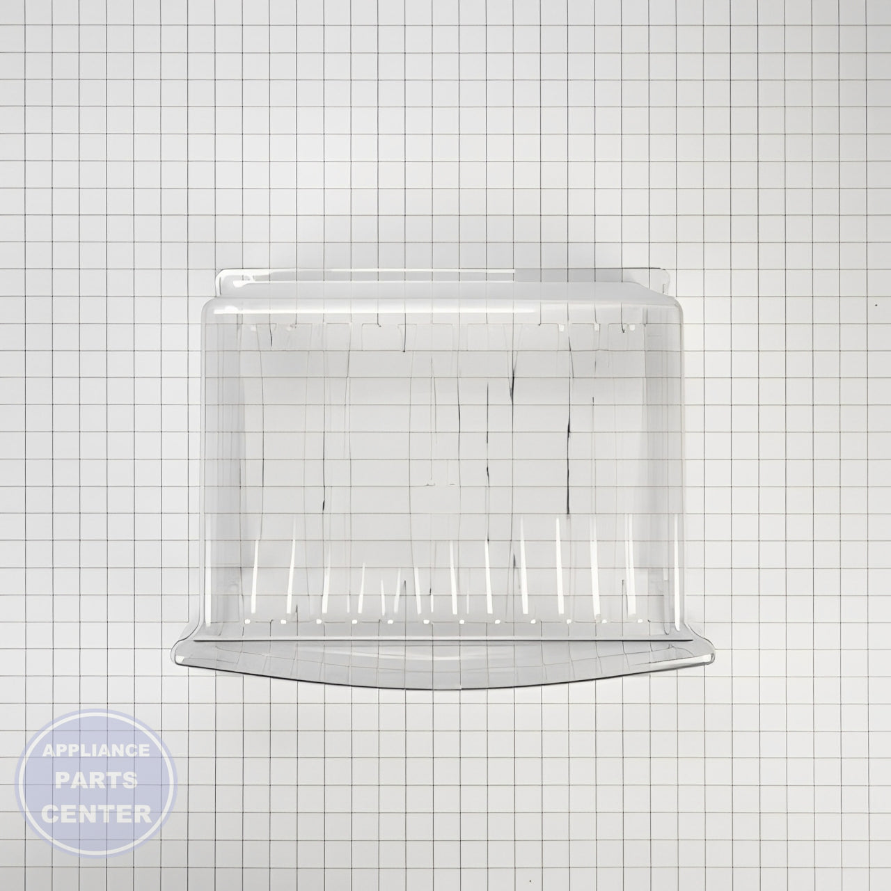 Whirlpool Refrigerator Crisper Pan WP67001503 - Installation in specific model showing mounting points