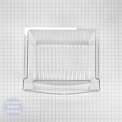 Whirlpool Refrigerator Crisper Pan WP67001503 - Installation in specific model showing mounting points