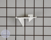 WHIRLPOOL REFRIGERATOR SHELF SUPPORT CLIP LADDER HOOK WP67001716 - Main view showing secure shelf hold for specific models