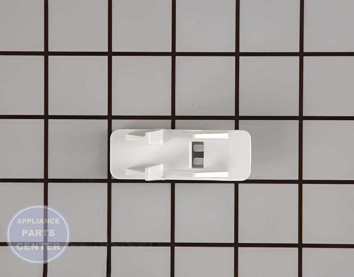 WHIRLPOOL REFRIGERATOR SHELF SUPPORT CLIP LADDER HOOK WP67001716 - Detailed view of premium clip ladder hook