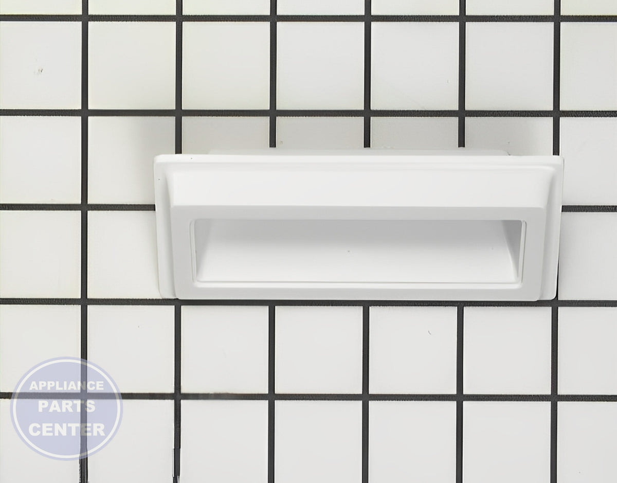 WHIRLPOOL DOOR HANDLE WP686711 - Main view showing sturdy design for WPL Refrigerators, Dryers, Washing Machines, and Washer/Dryer Combos