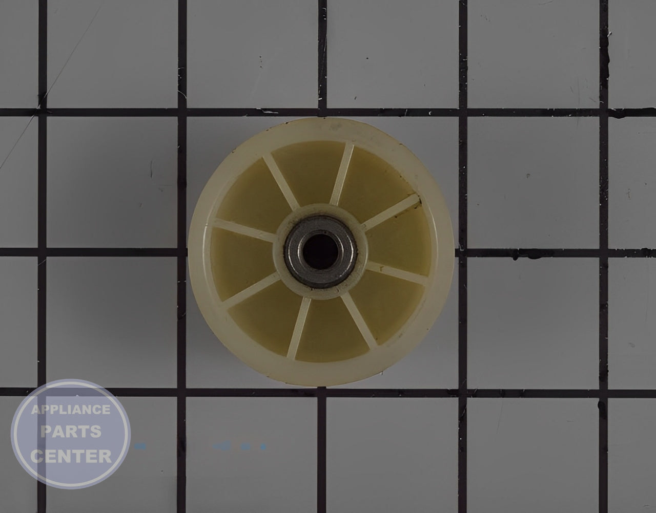 WHIRLPOOL IDLER PULLEY WP691362 - Main view showing smooth rotation for WPL Dryers