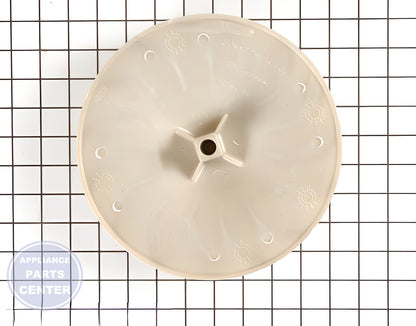 Whirlpool Dryer Blower Wheel WP694089 - Detailed view of fan blade and blower wheel assembly