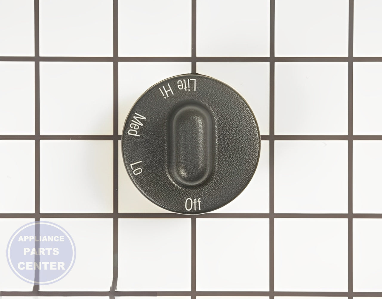 WHIRLPOOL VALVE KNOB WP71001641 - Main view showing precision control for WPL Stove