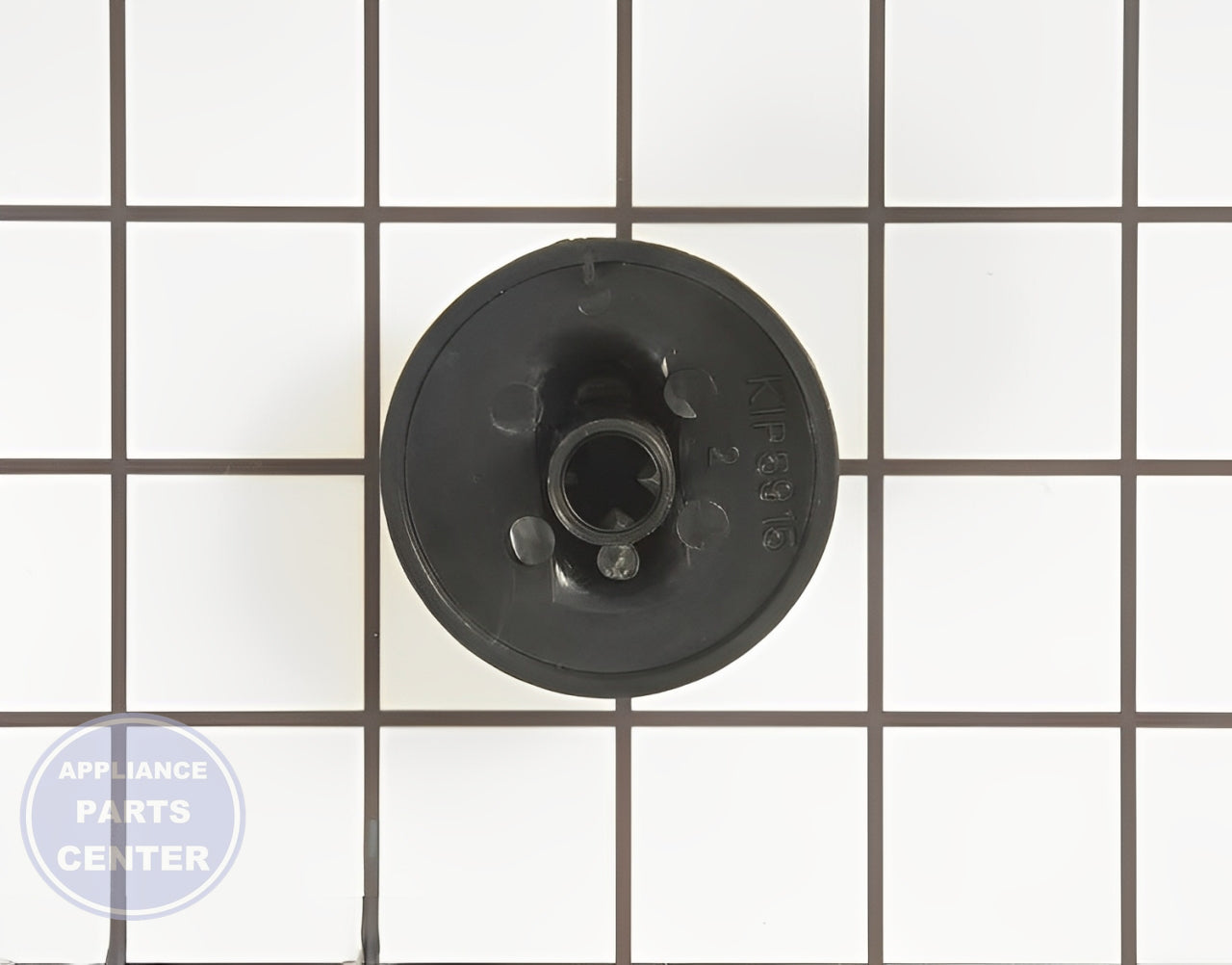 WHIRLPOOL VALVE KNOB WP71001641 - Side view with knob measurements