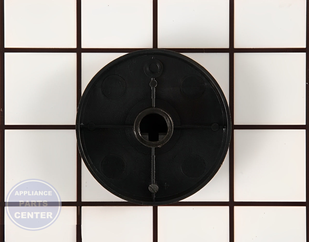 WHIRLPOOL CONTROL KNOB WP71002372 - Side view with precise measurements and specifications