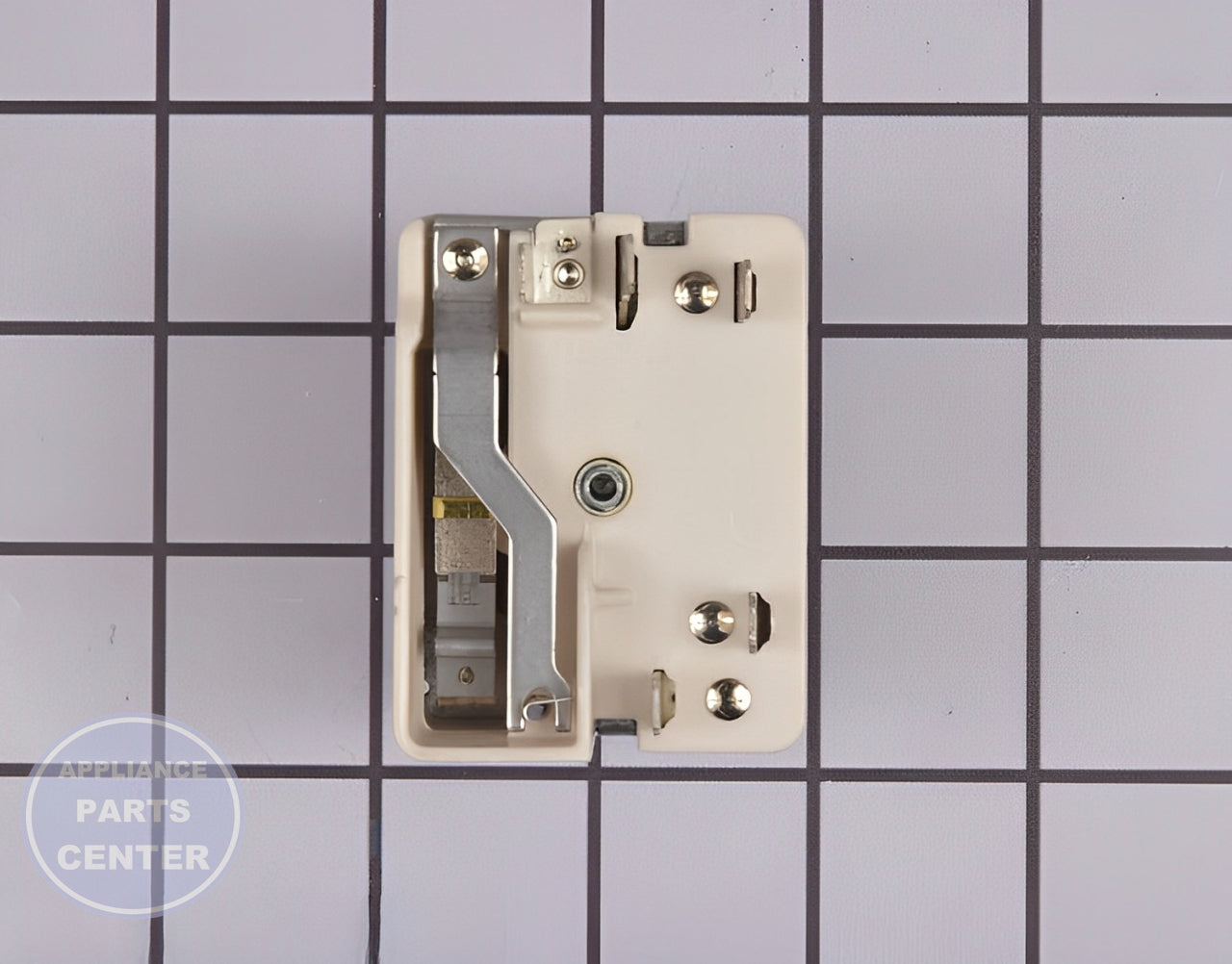 WHIRLPOOL SURFACE ELEMENT SWITCH WP74002328 - Side view with precise temperature control specs