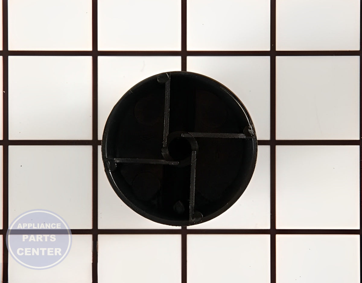 KNOB- IGNI WP74002414 - Side view with durable construction and compatibility details