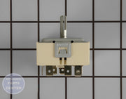 WHIRLPOOL INFINITE SWITCH ASSEMBLY (DUAL) WP74003122 - Main view showing dual functionality for WPL Range/Stove/Oven models