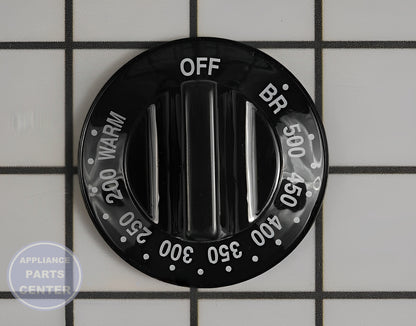 WHIRLPOOL KNOB WP74003280 - Side view with durable construction specs