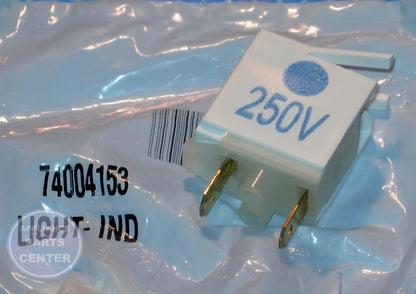 WHIRLPOOL INDICATOR LIGHT WP74004153 - Detailed view of essential technical details