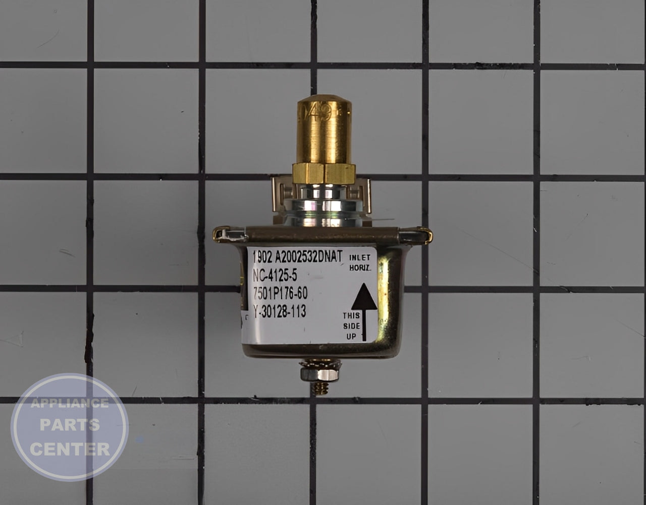 WHIRLPOOL OVEN VALVE WP74005550 - Detailed view of gas control specifications