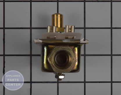WHIRLPOOL OVEN VALVE WP74005550 - Side view with installation measurements