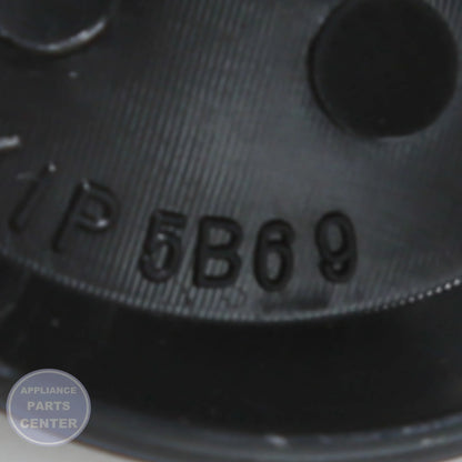 WPL KNOB- BURN WP74005940 - Installation in specific model showing key mounting points