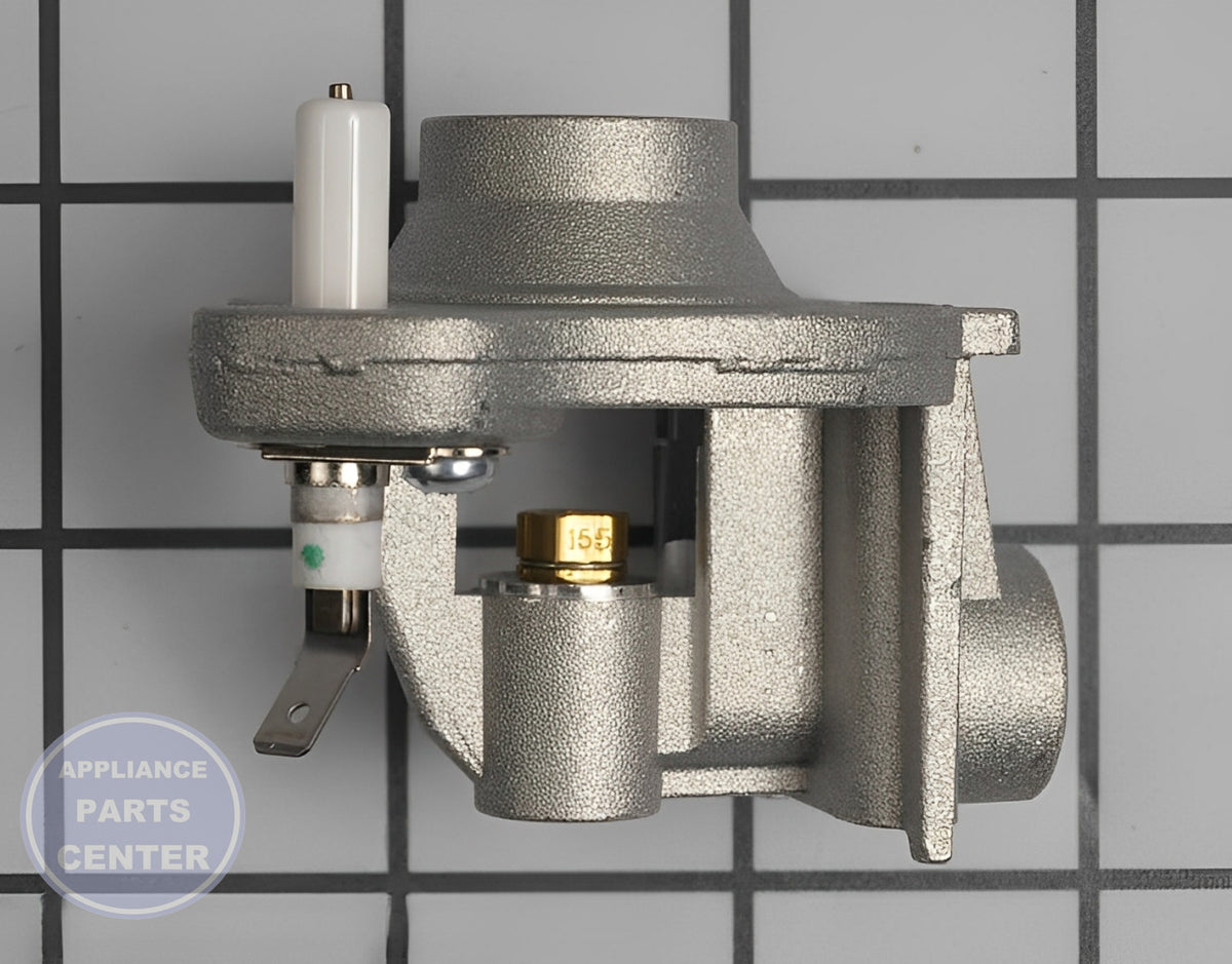 Amana Surface Burner Orifice Holder WP74007691 - Main view showing efficient gas flow for Amana, Maytag, Magic Chef