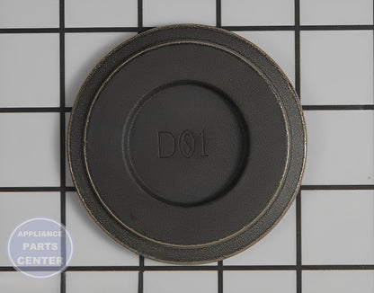 Surface Burner Cap WP74007751 - Detailed view of gas control valve