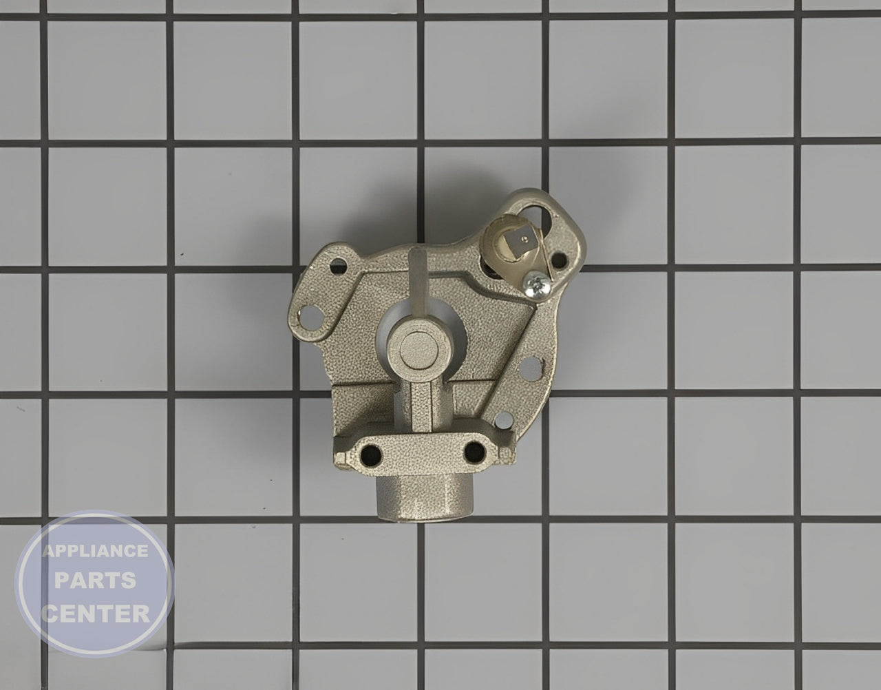 WHIRLPOOL HOLDER WP74007961 - Detailed view of gas burner and control valve