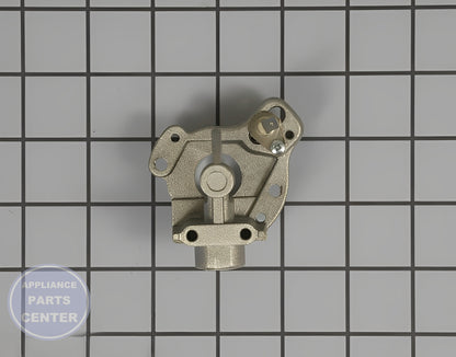 WHIRLPOOL HOLDER WP74007961 - Detailed view of gas burner and control valve