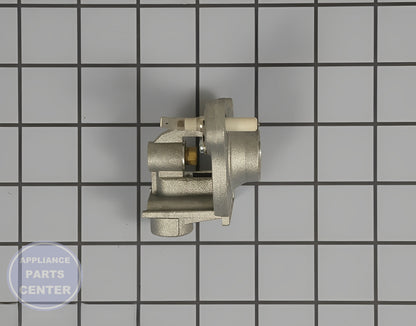WHIRLPOOL HOLDER WP74007961 - Side view with gas burner measurements
