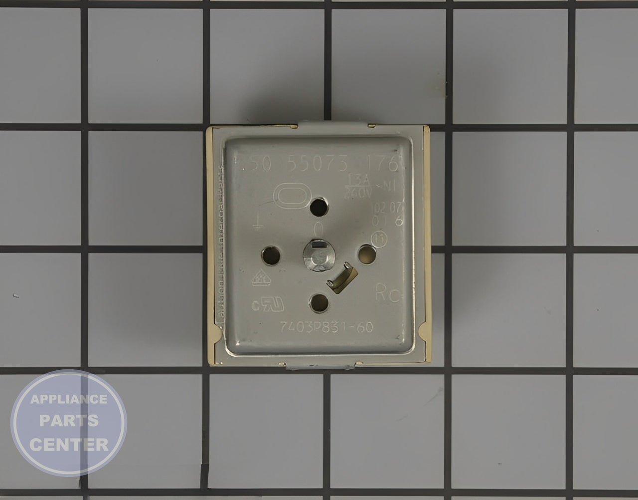 WHIRLPOOL INFINITE SWITCH WP74008248 - Main view showing temperature control for various models