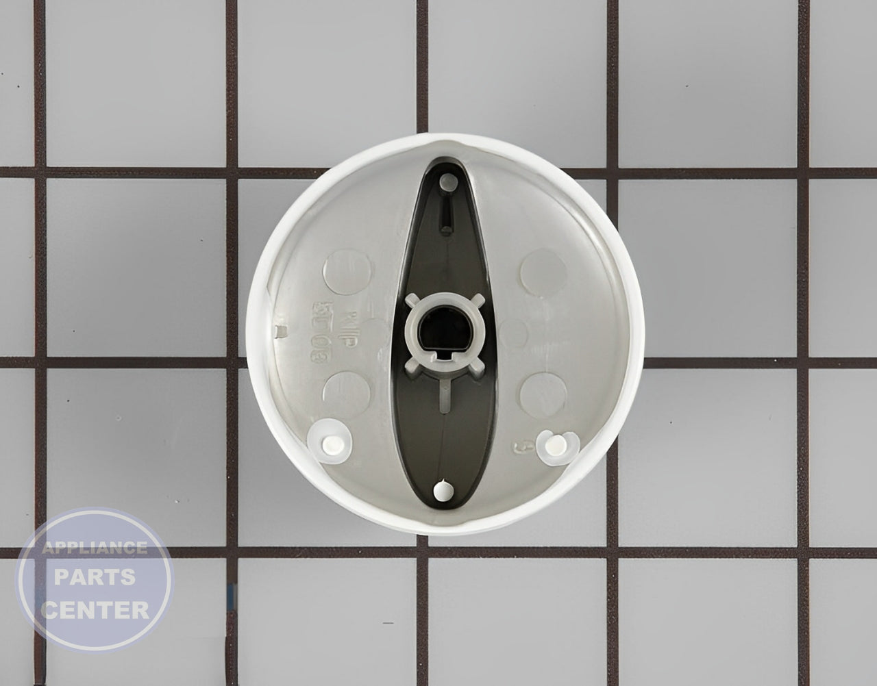 Control Knob WP74008947 - Side view with precise measurements