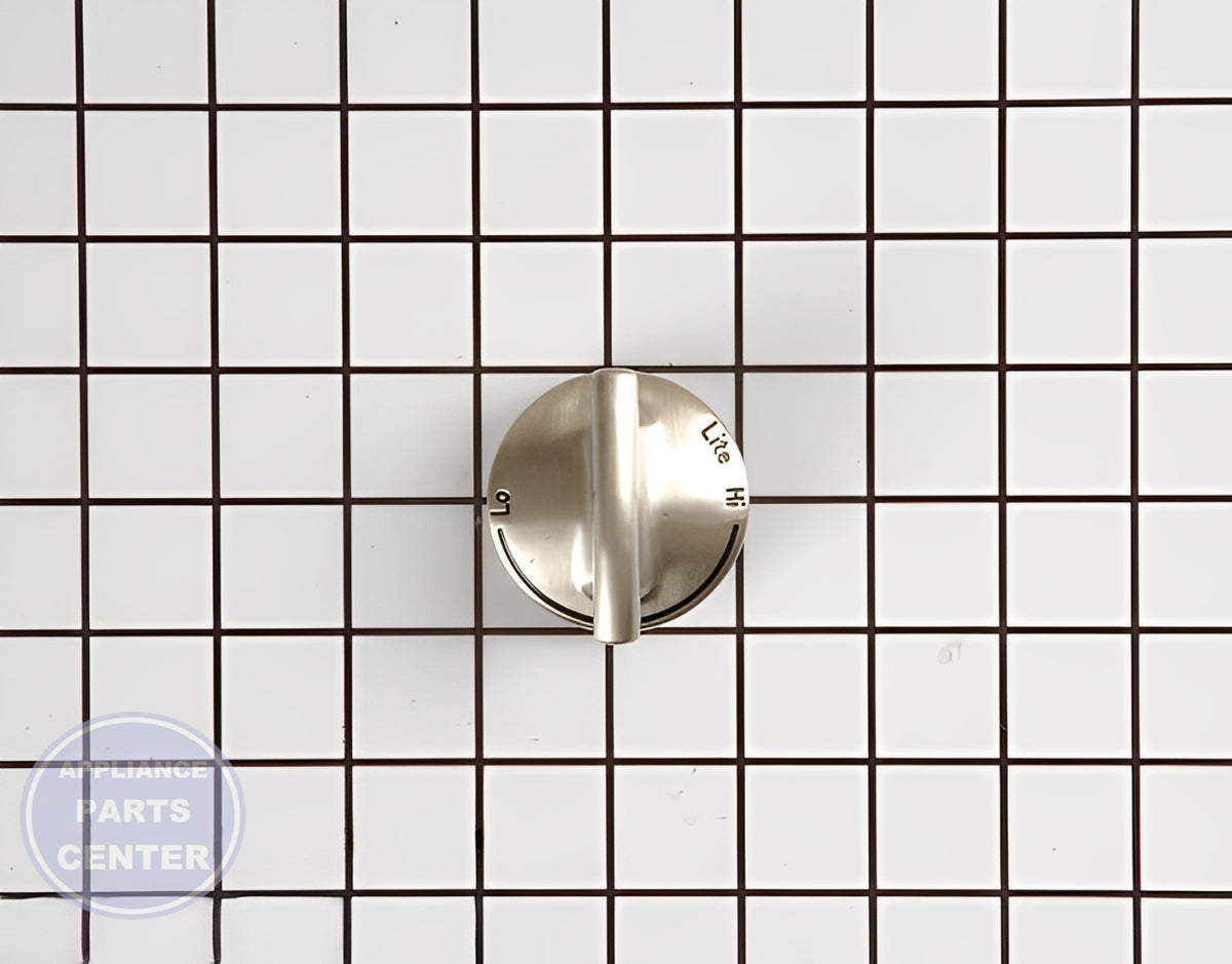 WHIRLPOOL VALVE KNOB WP74009148 - Side view with precise dimensions